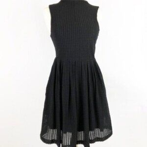 Anthropologie Deletta Black Cosgrove Midi Dress Size XS